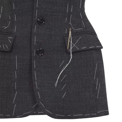 THE SLEEVELESS WOOL VEST TAILORED STITCHING